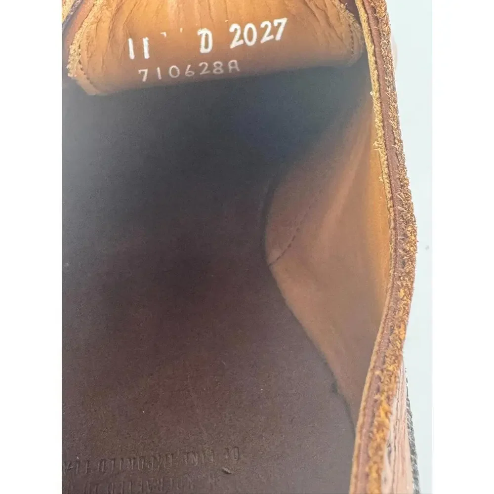 Allen Edmonds Strand Mens 11.5D Brogue Oxford Shoes Walnut Made in USA